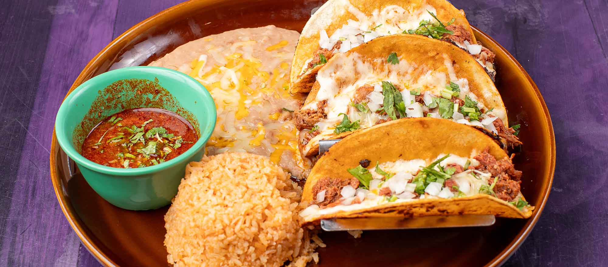 picture of classic baked tacos with all the fixings